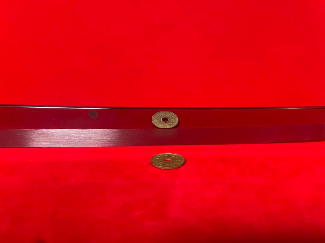 01506 包丁　先丸　本焼　富士山満月波紋　白鋼　波紋綺麗　箱付　未使用品