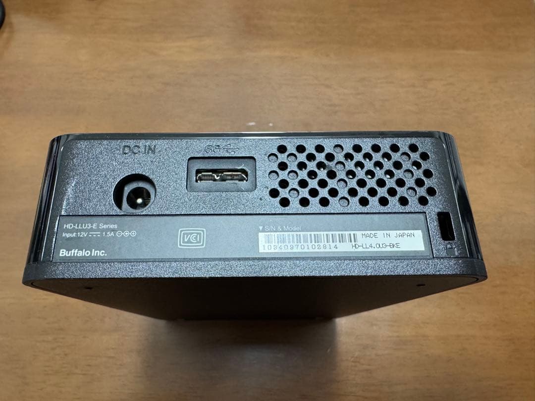 BUFFALO HD-LL4.0U3-BKE 外付ハードディスク4TB