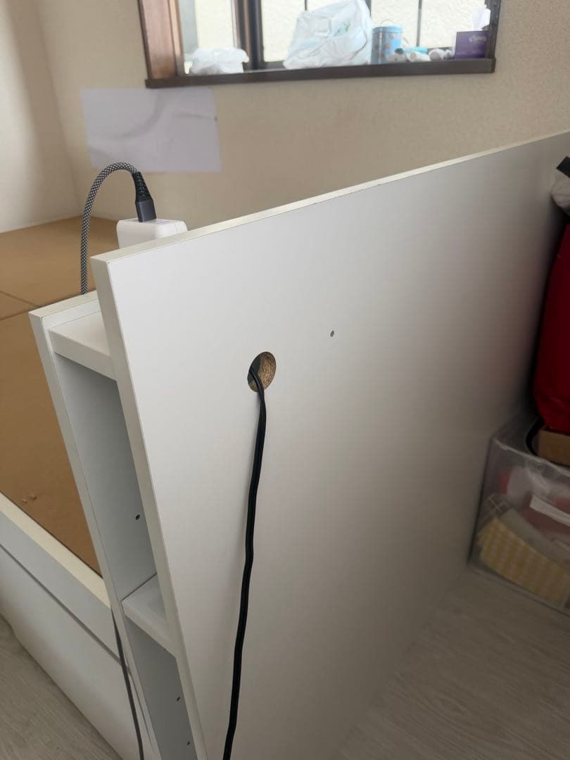 定価▶︎7万程 ホワイト セミダブルベッド　大容量収納 大阪 北摂