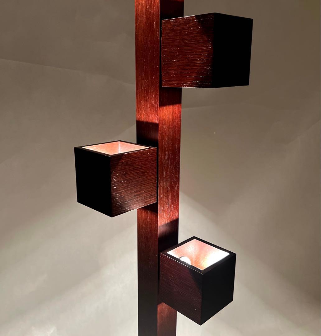 IDC大塚家具・オーク材フロアスタンド F3181LE-DB 高さ130cm