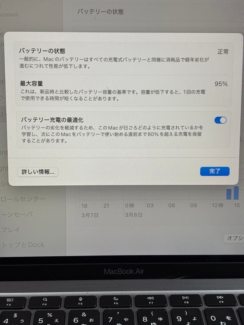 美品MacBookAir M1 8G/256G 電池95% ハブ&初心者ガイド付