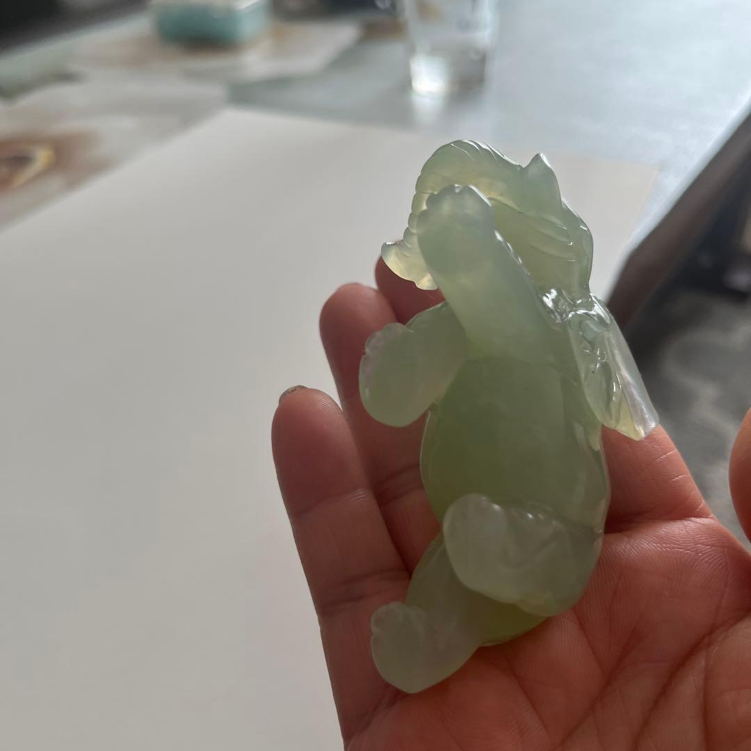 本翡翠 象 貴重 飾