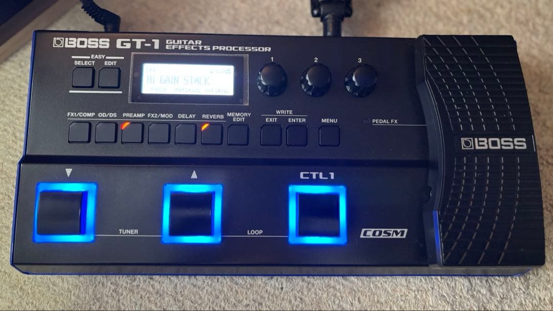 BOSS GT-1 ギターエフェクター ACアダプタ付