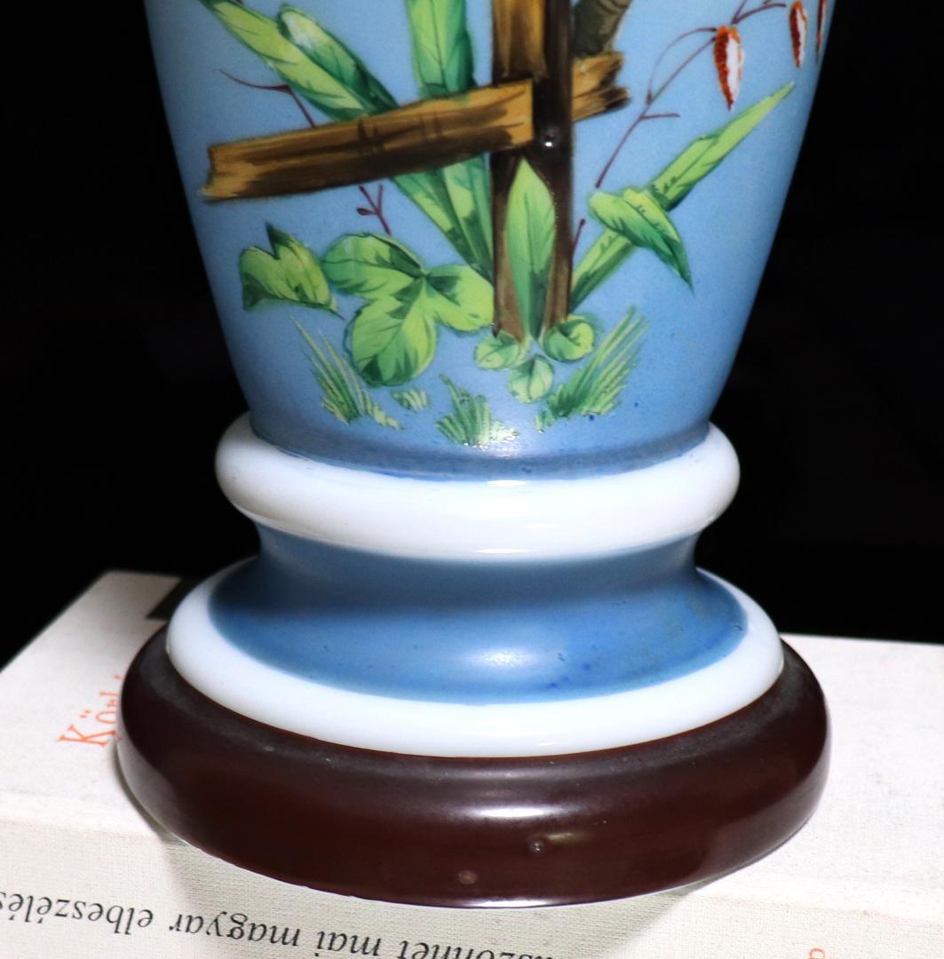 オールド・バカラ 極希少 31.3cm グラデーションオパーリンクリスタル製花瓶