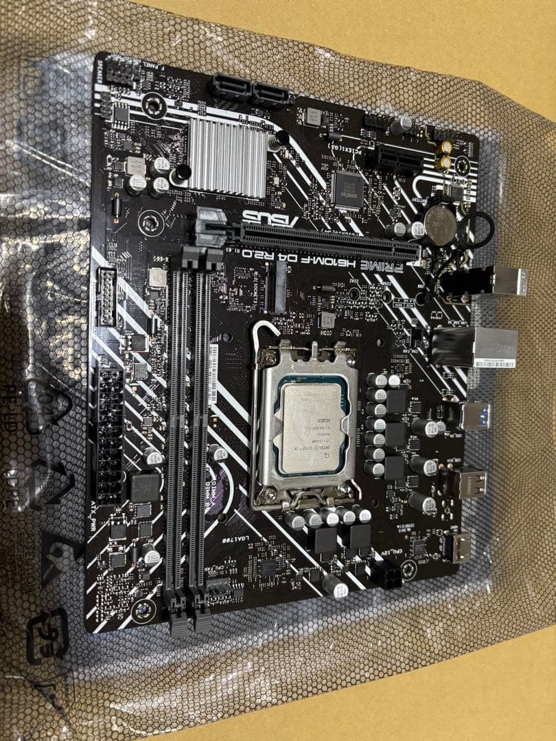 ASUS H610M-D4 R2.0 + i3-13100F ジャンク扱い