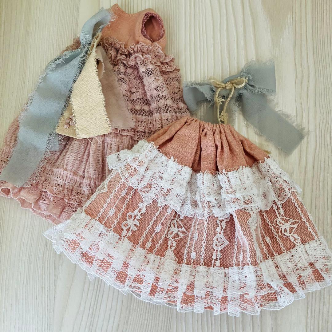 imda3.0 作家様　アウトフィット　レザーブーツ　布花　ドール服　靴　セット