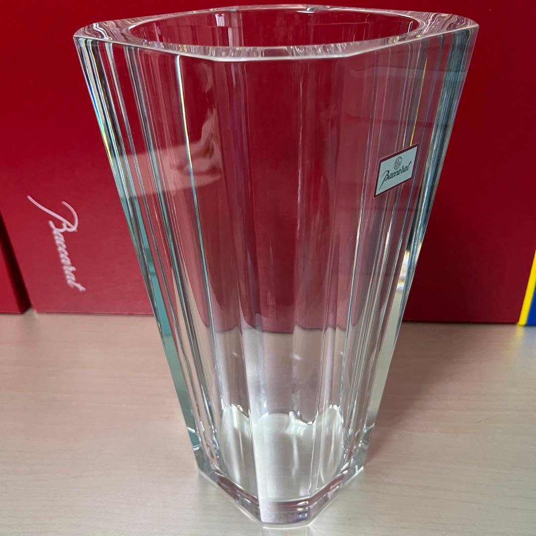 バカラ　大型花瓶　25㎝　未使用