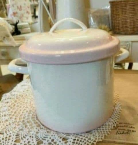 2444:イマン・マニー好き！新作ホーロー登場✨プリンセスローズ　ライス缶　新品