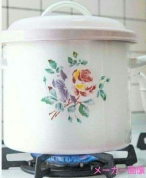 2444:イマン・マニー好き！新作ホーロー登場✨プリンセスローズ　ライス缶　新品