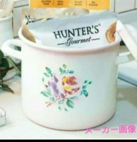 2444:イマン・マニー好き！新作ホーロー登場✨プリンセスローズ　ライス缶　新品