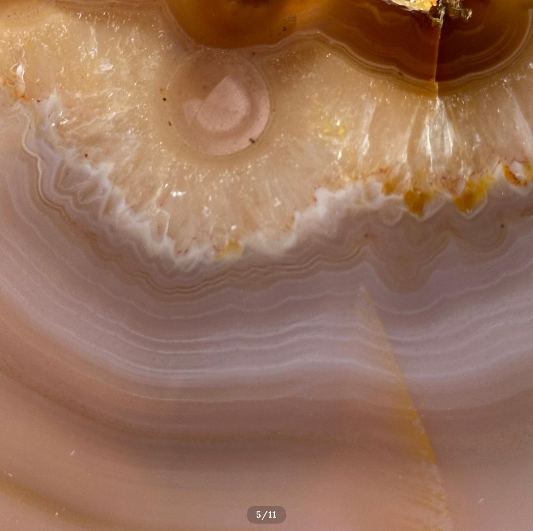 【瑪瑙】ナチュラル アゲート スライス ブラジル産 ― 内側を整える天然のレイヤ