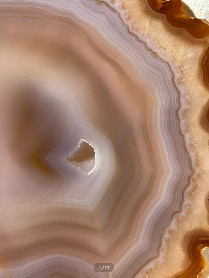 【瑪瑙】ナチュラル アゲート スライス ブラジル産 ― 内側を整える天然のレイヤ