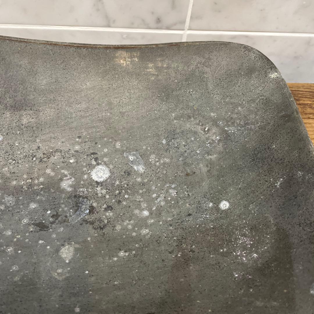 ビンテージ アルミコンポート皿　工業系　インダストリアル