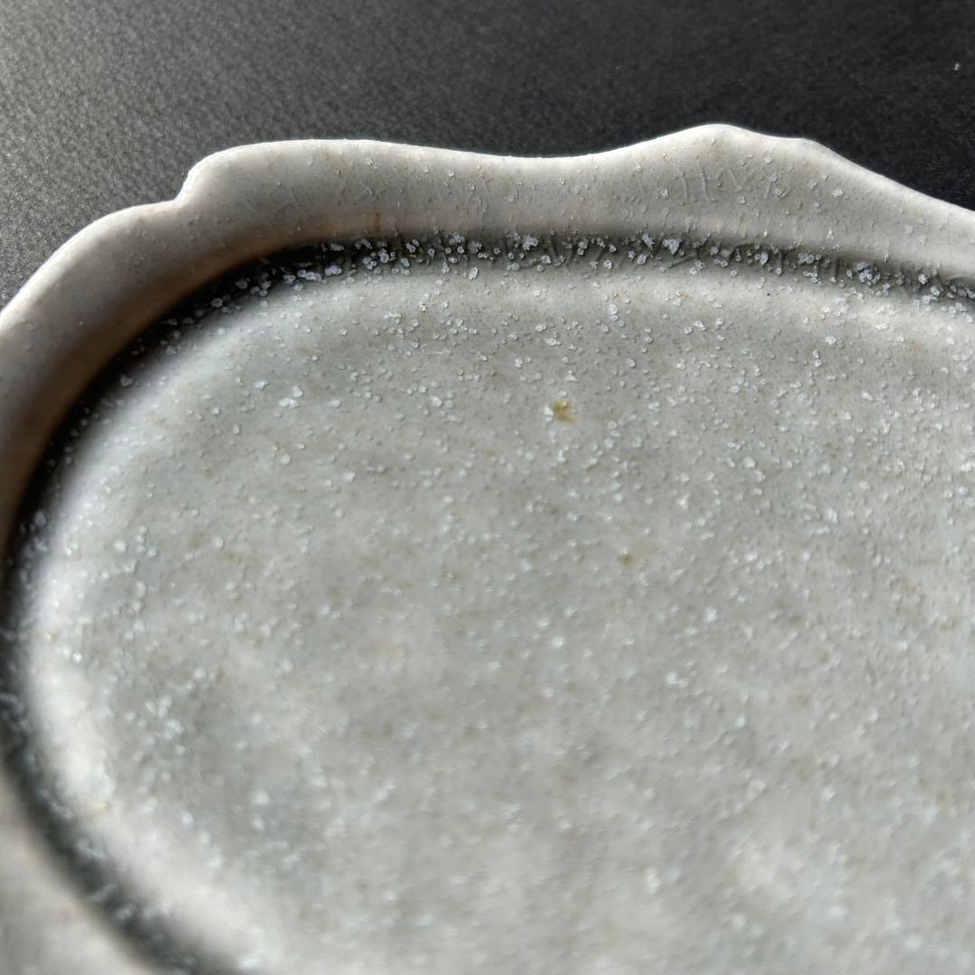 広瀬佳子洋皿Mグレー２点セット