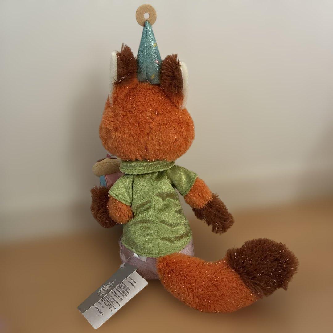 ニック・ワイルド ぬいぐるみ　ズートピア　10周年 パーティーハット付き