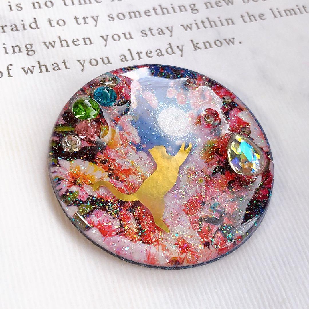 同梱100円引❤️No.2568 レジン ヘアゴム ♡ 猫 ネコ ねこ ♡