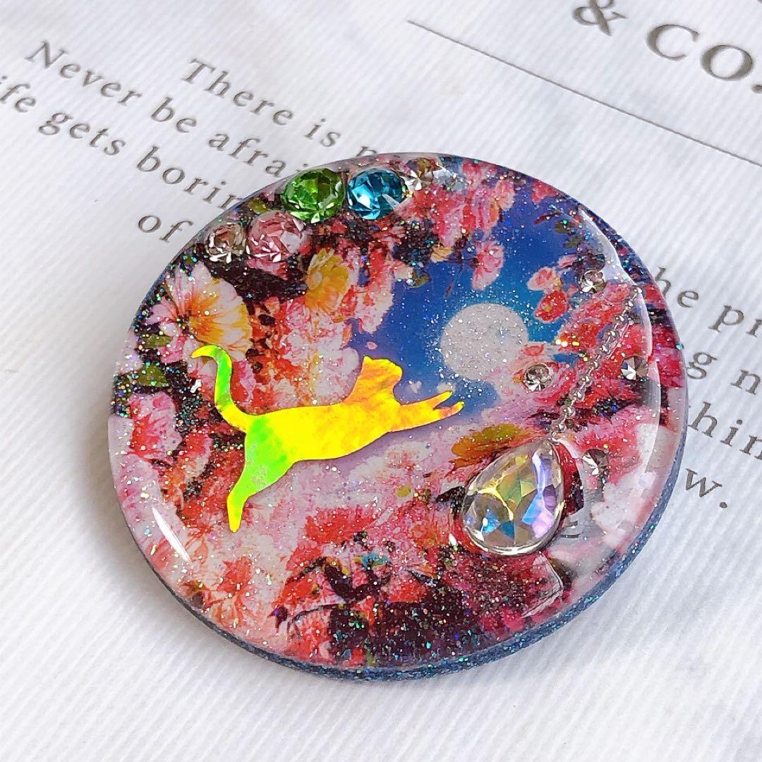 同梱100円引❤️No.2568 レジン ヘアゴム ♡ 猫 ネコ ねこ ♡