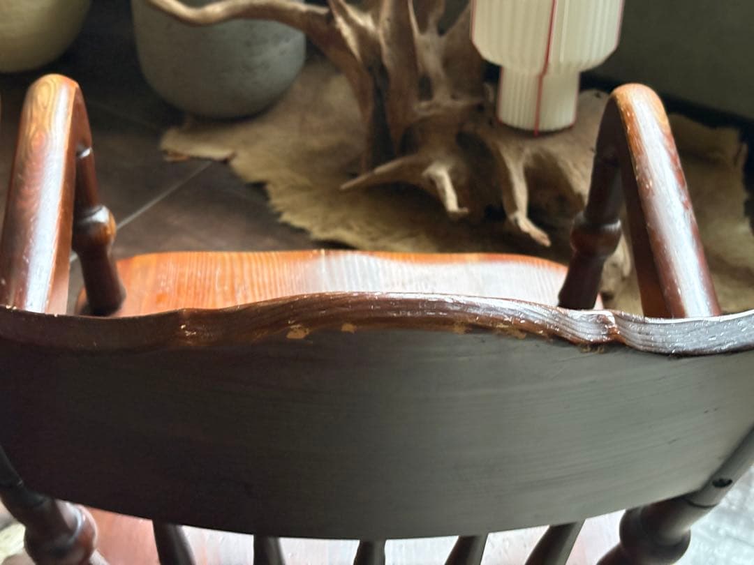 クラシック　ウッドチェア　アームチェア　ビンテージ　木製家具　レトロ　nZ