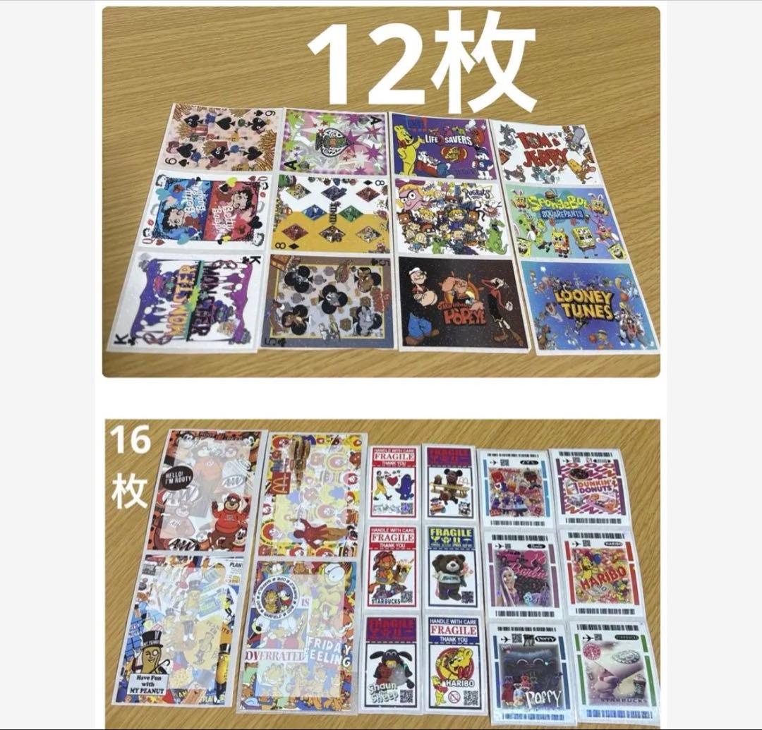 アメキャラ　ロールシール　切り売り300枚　詰め合わせパック　平袋&ジップ付き