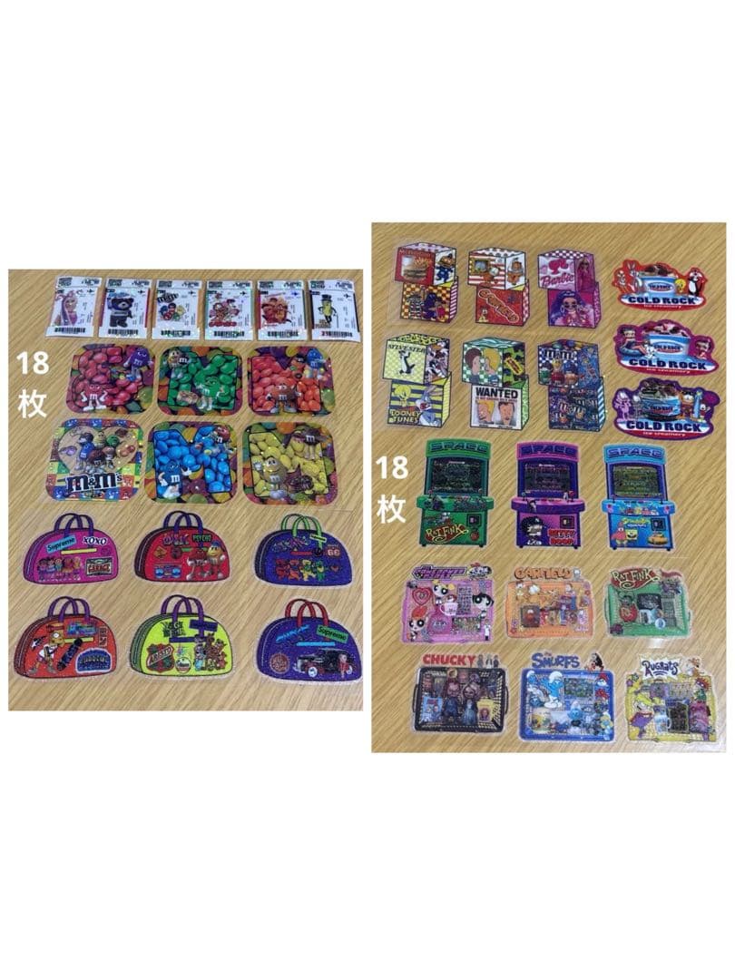 アメキャラ　ロールシール　切り売り300枚　詰め合わせパック　平袋&ジップ付き