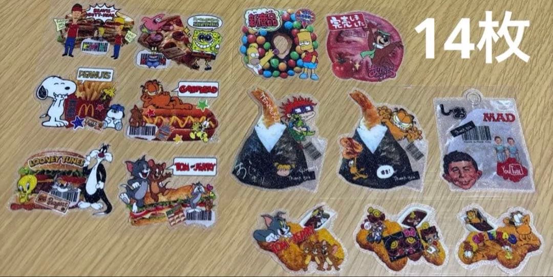 アメキャラ　ロールシール　切り売り300枚　詰め合わせパック　平袋&ジップ付き