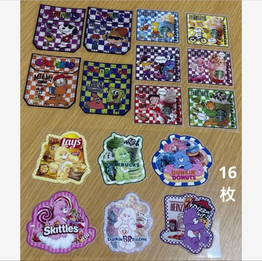 アメキャラ　ロールシール　切り売り300枚　詰め合わせパック　平袋&ジップ付き