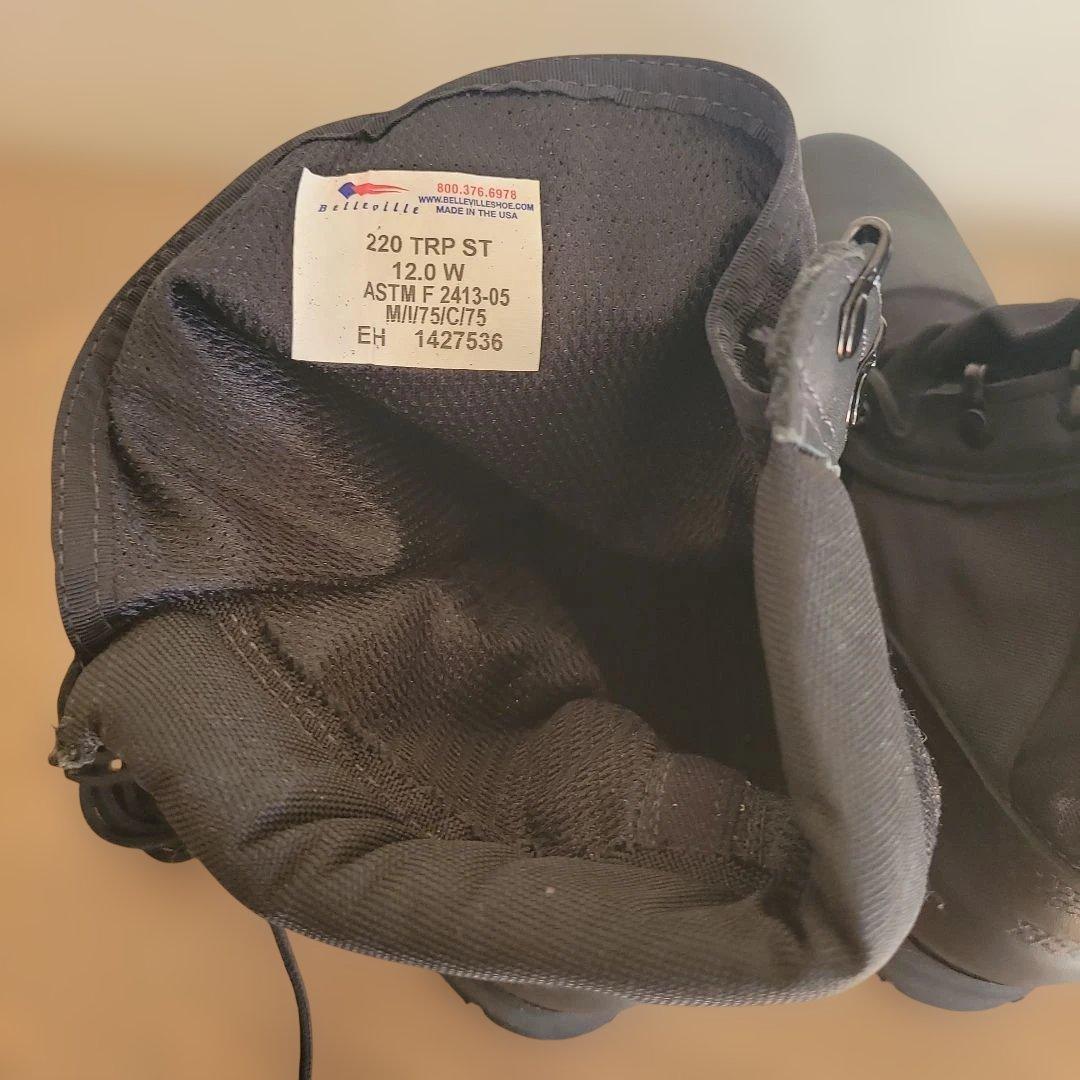 ミリタリーブーツ ブラック ハイカット