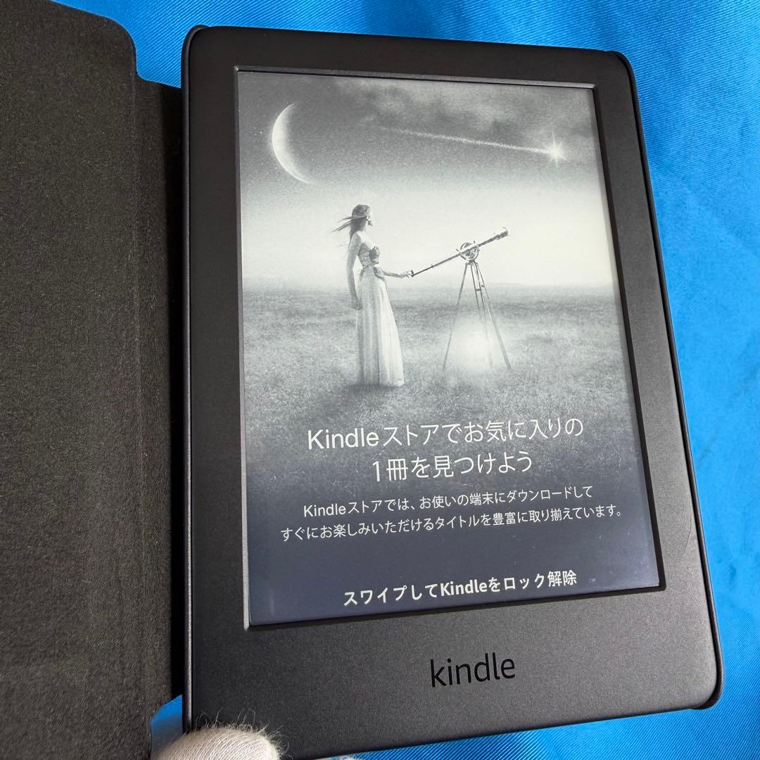 極美品 kindle 第10世代 8GB ブラック 広告つき 純正 専用カバー付