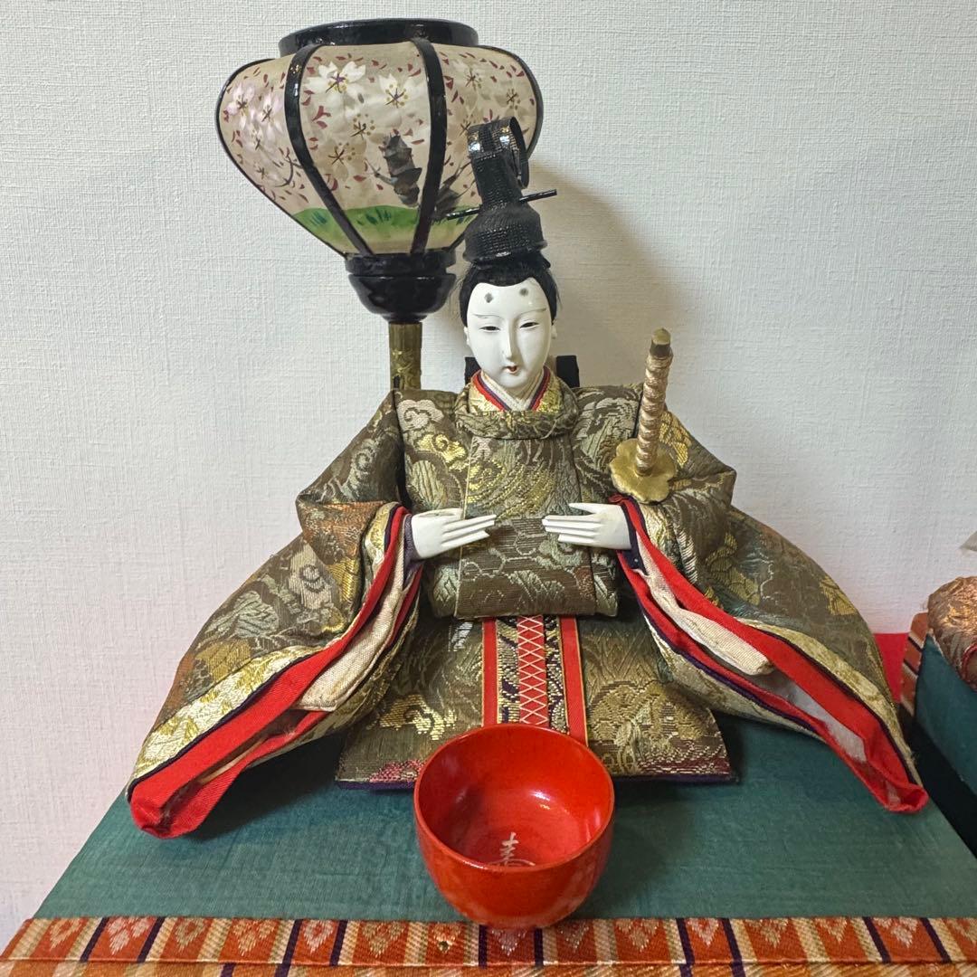 昭和初期の雛人形セット 2段