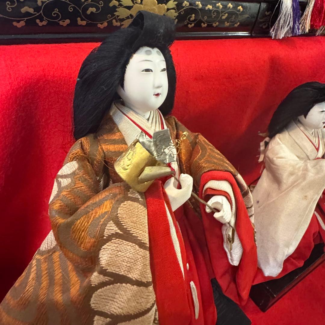 昭和初期の雛人形セット 2段