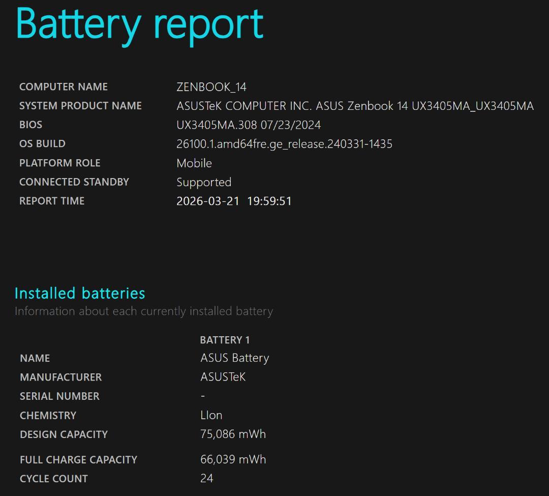 Windowsノート本体 Zenbook 14 OLED UX3405MA