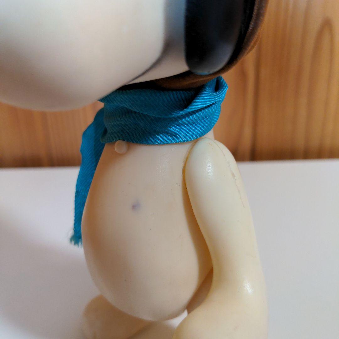 スヌーピー フライングエース フィギュア 人形 レトロ ソフビ SNOOPY