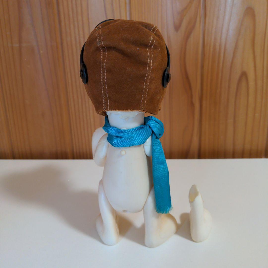 スヌーピー フライングエース フィギュア 人形 レトロ ソフビ SNOOPY