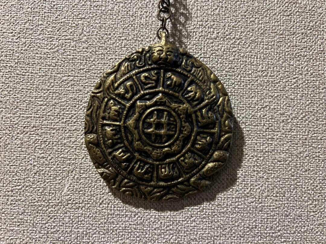 希少 古美術 チベット仏教 装飾品 円形ペンダント