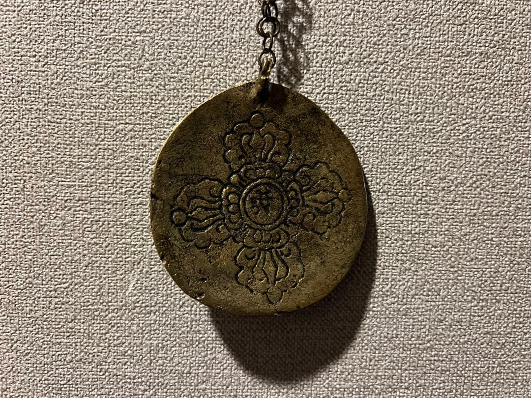 希少 古美術 チベット仏教 装飾品 円形ペンダント
