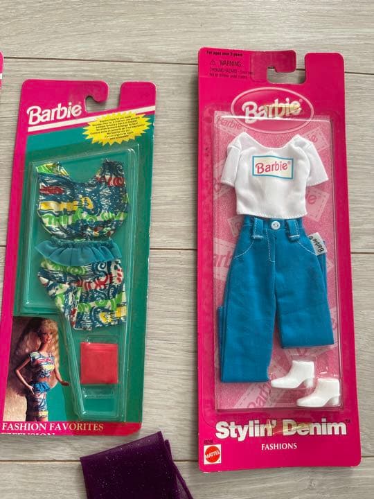 90年代バービー洋服セット　ヴィンテージ barbieドレス水着　ランジェリー