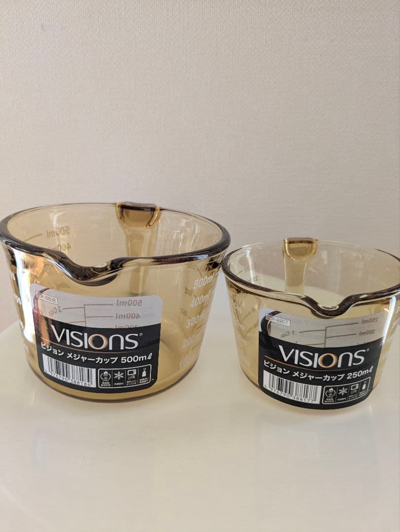 visions　ビジョン　メジャーカップ　計量カップ　アンバー