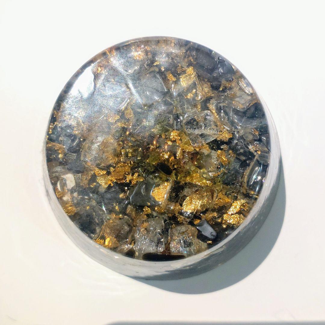 【特大】強力高波動オルゴナイト☆特大サイズ置型③（広範囲　ポジティブ）