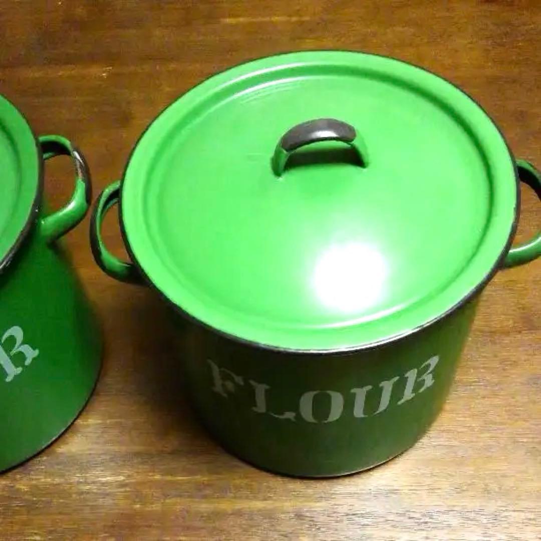 ほうろう缶　2点セット