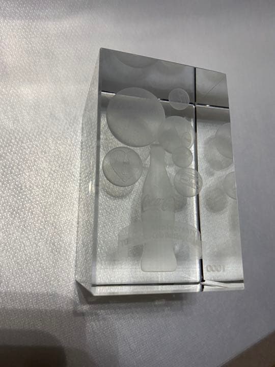 激レア　コカコーラ50周年記念クリスタルガラス