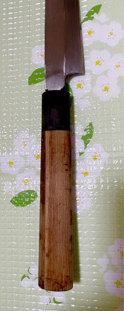 正本　柳刃　包丁　和包丁　霞　白鋼 25.5cm