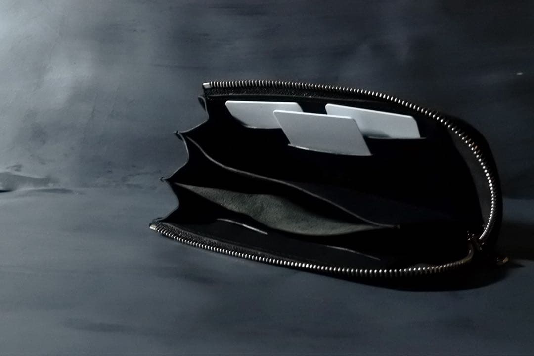 [オリジナル] J1 Zip wallet 長財布　ブラック