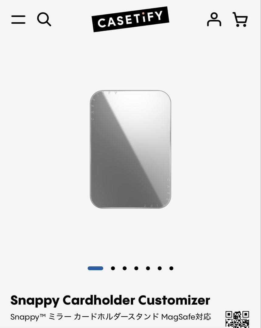 Casetify カードホルダー　ミラー