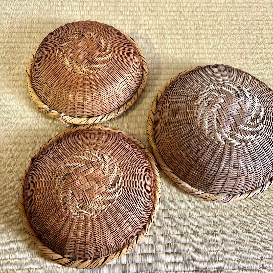 古い　ざる　竹ざる　古民具　古道具　民芸　古民芸　暮らし　インテリア　レトロ