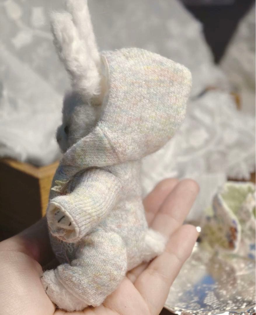 寂星の旅兎 テディバニー アーティストベア 海外作家様 ぬいぐるみ 置物