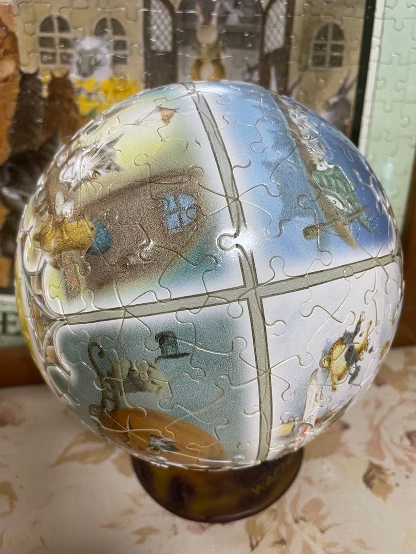 わちふぃーるど　ダヤン　3D球体パズル　ダヤンと銀の道　240ピース