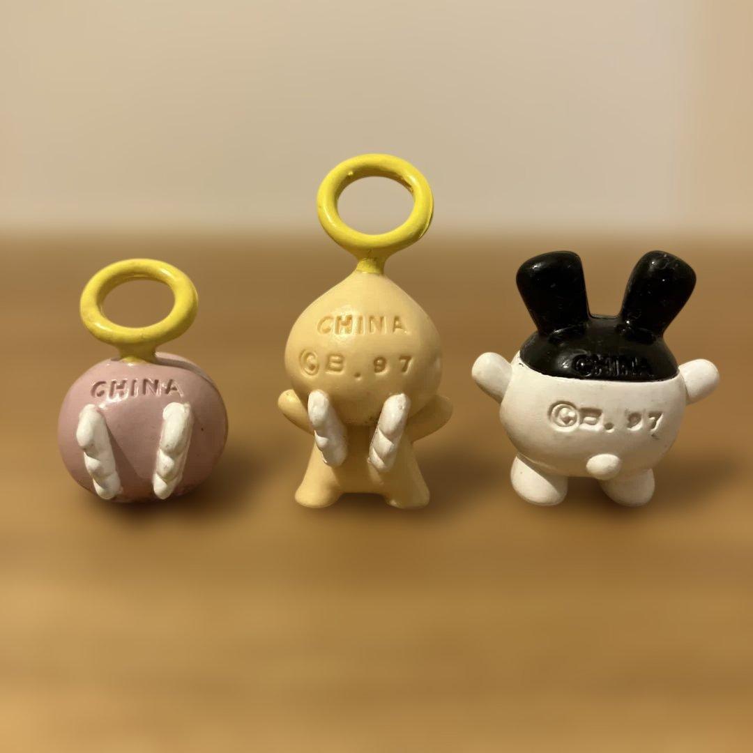当時物 たまごっち ミニフィギュア3体セット　レトロ 1997年製