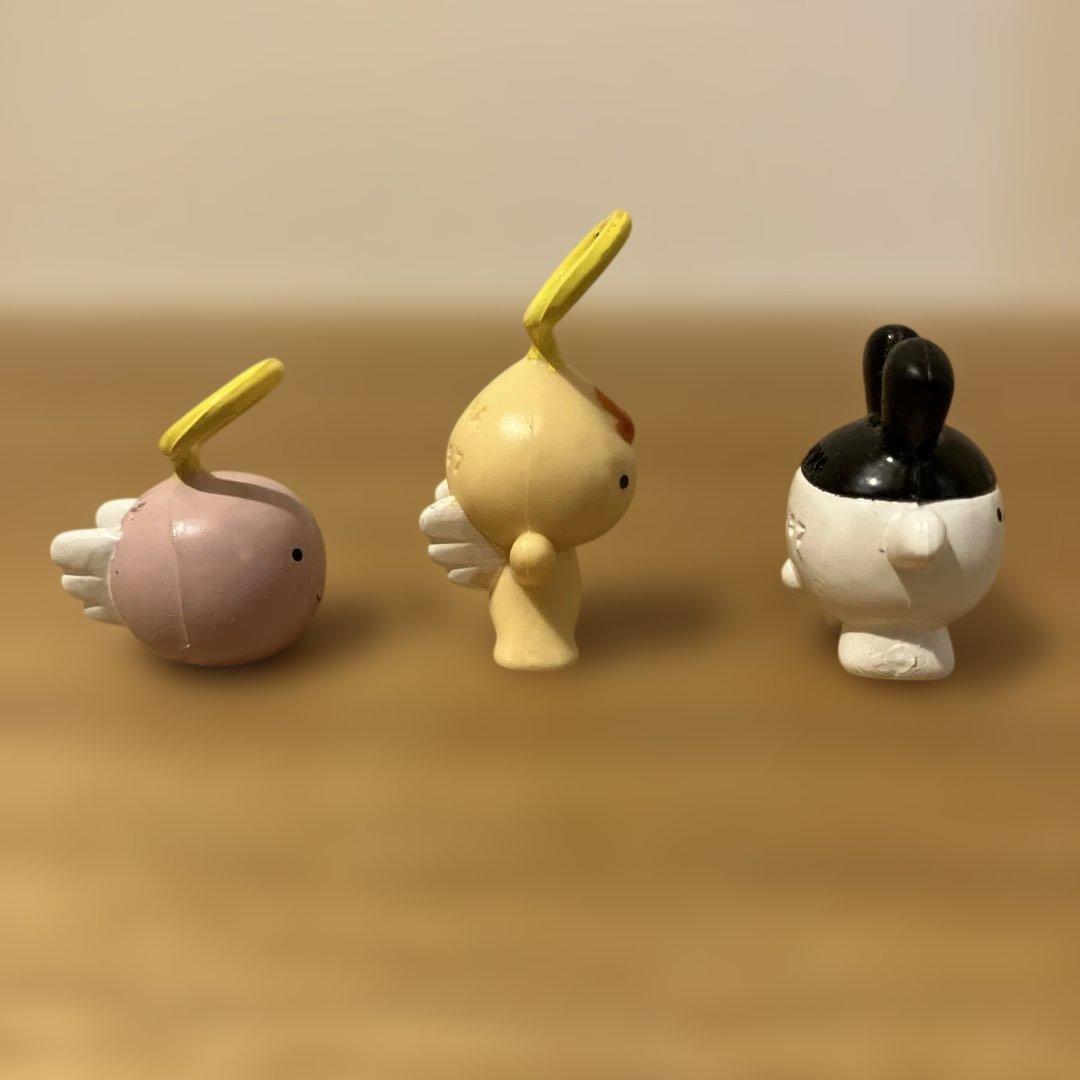 当時物 たまごっち ミニフィギュア3体セット　レトロ 1997年製