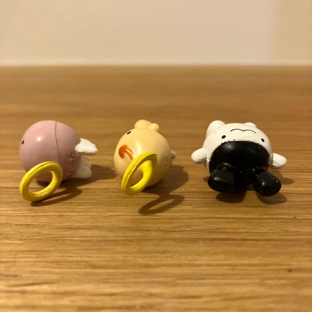 当時物 たまごっち ミニフィギュア3体セット　レトロ 1997年製