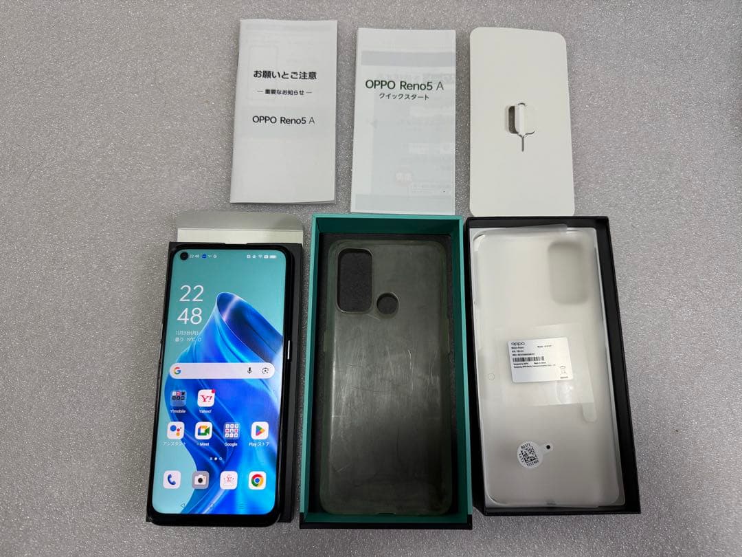 OPPO Reno 5A アイスブルー　ワイモバイル　本体